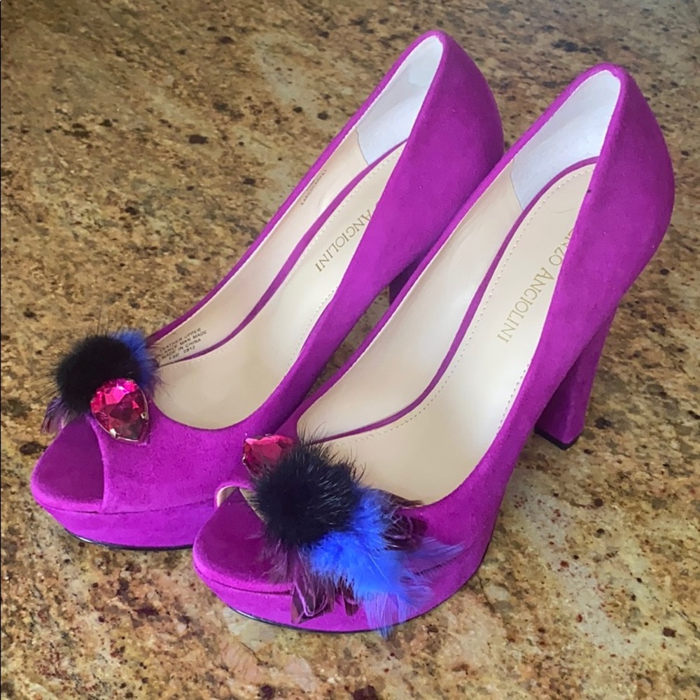 Unworn Enzo Angiolini Fuschia Heels